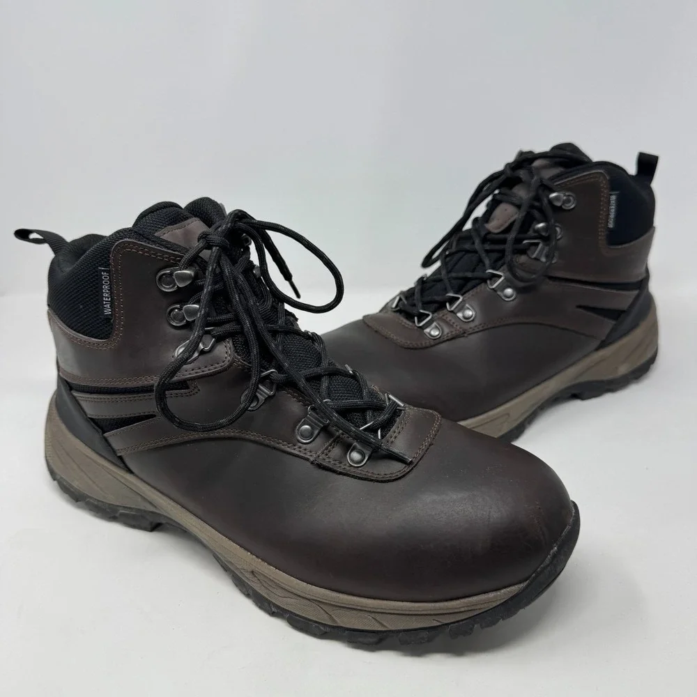Eddie Bauer Everett Hiker‎ Hiking Boots Brown Leather Men's Size 12 M